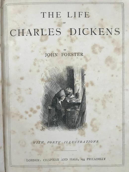 约19世纪后期 福斯特《狄更斯传》 狄更斯《非商业旅人/圣诞之书》 94幅插图 真皮精装16开 商品图2