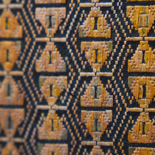 深山集市·棕色数纱绣土黄色圆柄包 商品图1