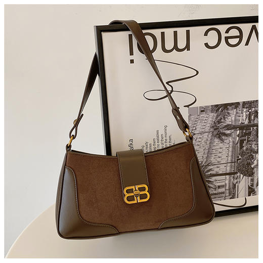 【品牌授权】B家同款腋下包单肩包时装款女包 商品图3