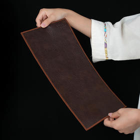 暗香疏影咖色双面皮茶席中式皮革茶席干泡台茶桌垫高档双面茶几茶席布禅意防水茶旗