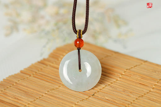 天然翡翠平安扣吊坠  配精美挂绳 商品图0