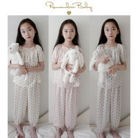 现货 / AESTHETIC | 浪漫小玫瑰丝滑清凉小套装 亲子款  三色入