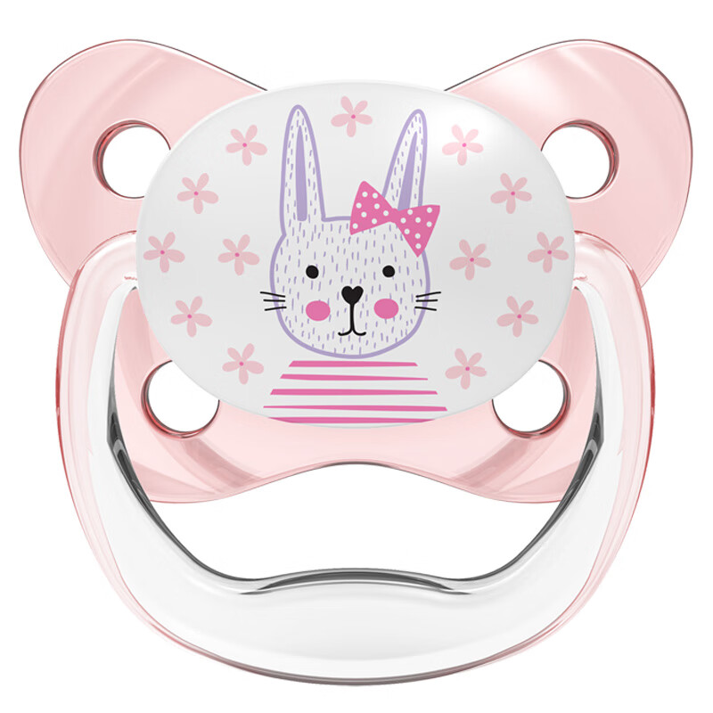 布朗博士 蝴蝶形舒适安抚奶嘴（0-6）红色