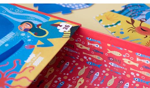 蓝色大鲸鱼 36片 不规则拼图 商品图3