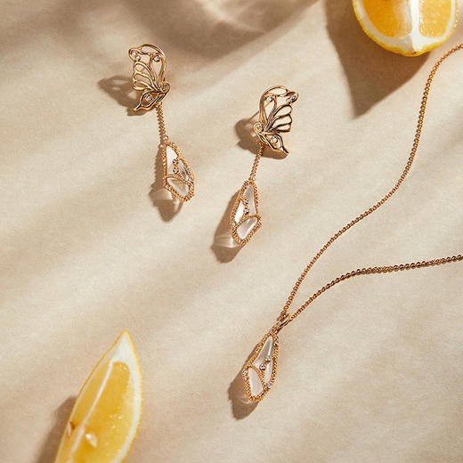 Garden of Eden 伊甸园系列 | 水晶迷蝶耳环 商品图2