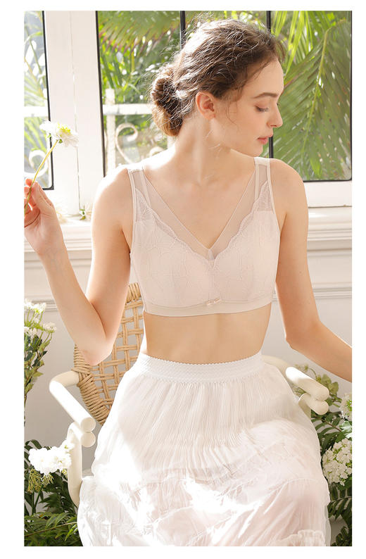 乳胶蚕丝养护蕾丝文胸UB53087 商品图2