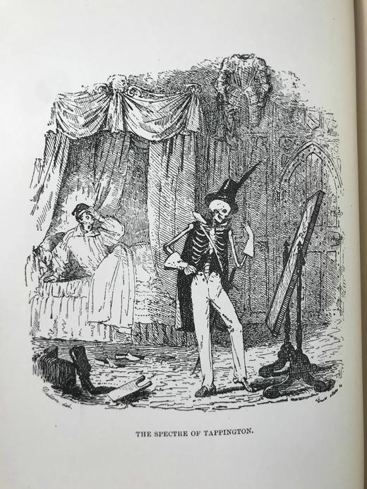 约19世纪后期 英格斯比传奇故事集 克鲁克香克、里奇等名家18幅插图 漆布精装32开 商品图7