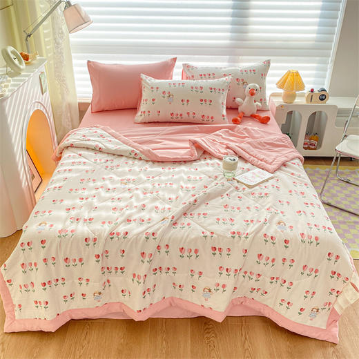 奥若拉A类泡泡纱印花夏被 商品图5