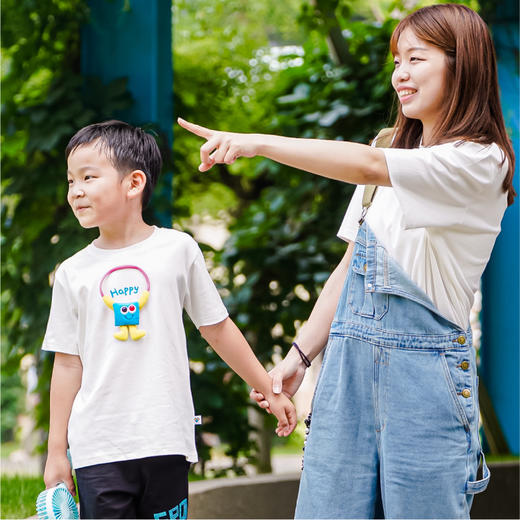 咔哒心系列亲子文化衫儿童款 商品图0