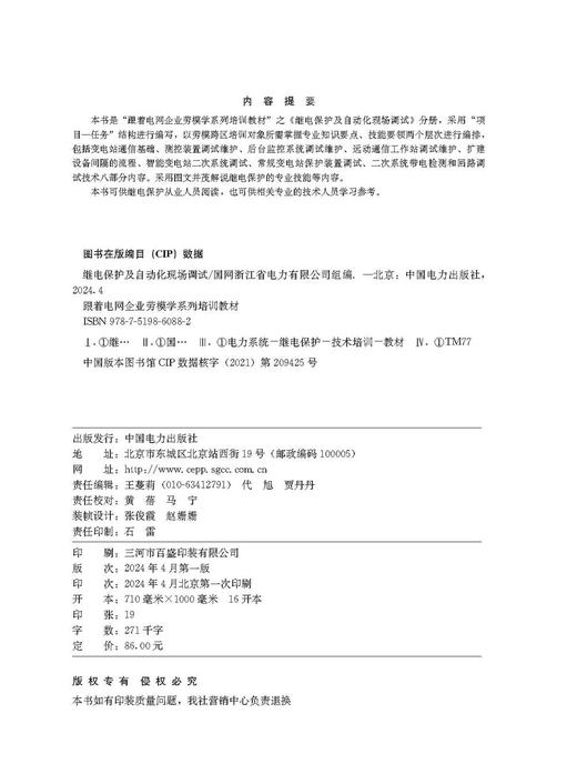 跟着电网企业劳模学系列培训教材 继电保护及自动化现场调试 商品图3