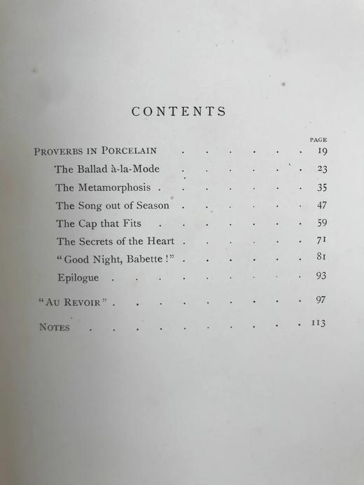 1893年 奥斯丁·多布森《瓷器箴言》 24幅插图 漆布精装大32开 商品图5