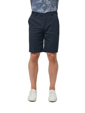 callisto藏青色聚酯纤维混纺休闲裤 SNCPW088NA