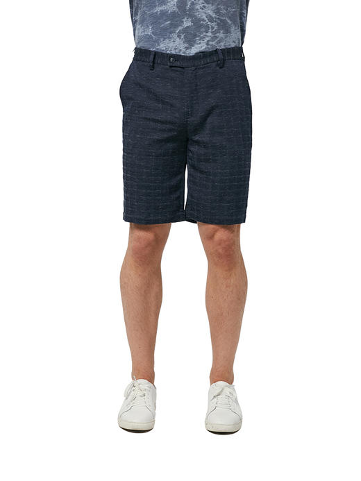 callisto藏青色聚酯纤维混纺休闲裤 SNCPW088NA 商品图0