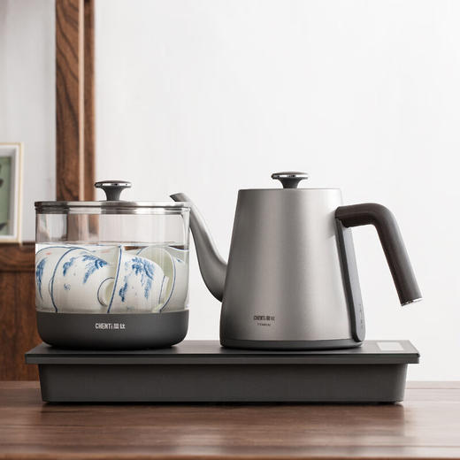 晨钛E260L纯钛电热烧水壶全自动大功率开水壶泡茶煮茶烧水消毒一体 商品图0