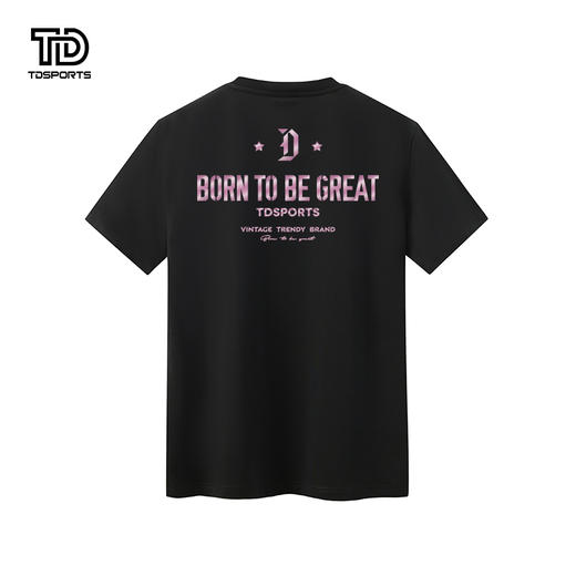 tdsports唐代运动国潮风潮牌字母印花2024年夏季新款上衣T恤短袖 商品图1