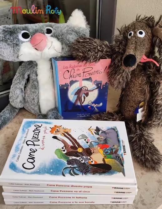 法国moulinroty法国儿童书籍玩偶系列-扁扁猫 高37厘米 商品图2