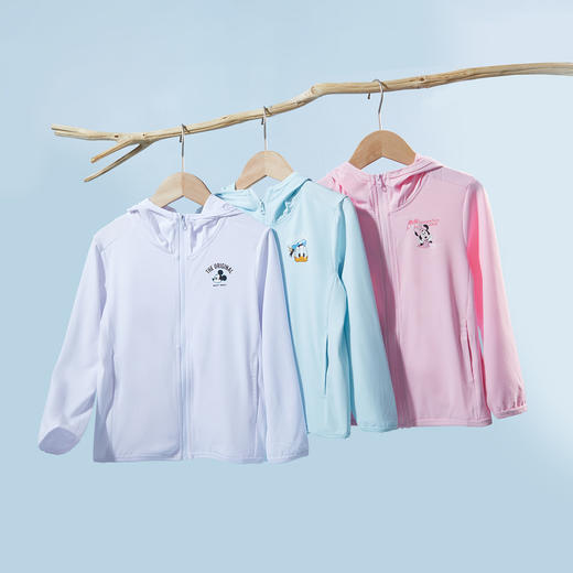 迪士尼儿童防晒衣夏日男女童卡通印花透气拉链上衣防晒衣 商品图6