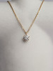 LUCINE 单钻项链设计师原创锁骨链女款百搭钻石18K黄金礼物 商品缩略图1