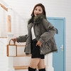 皮草外套女简约时尚兔毛内胆可拆卸短款秋冬季派克服女款CN107-DL699 商品缩略图7