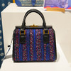 深山集市·蓝色叠绣手提包 商品缩略图0