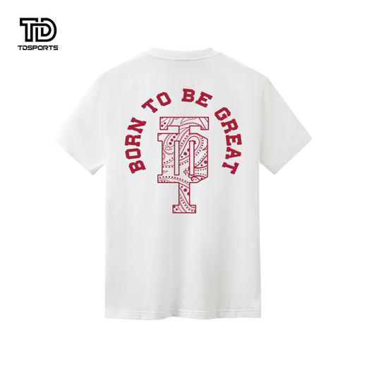 tdsports唐代运动国潮风潮牌图案印花2024年夏季新款宽松上衣T恤短袖 商品图2
