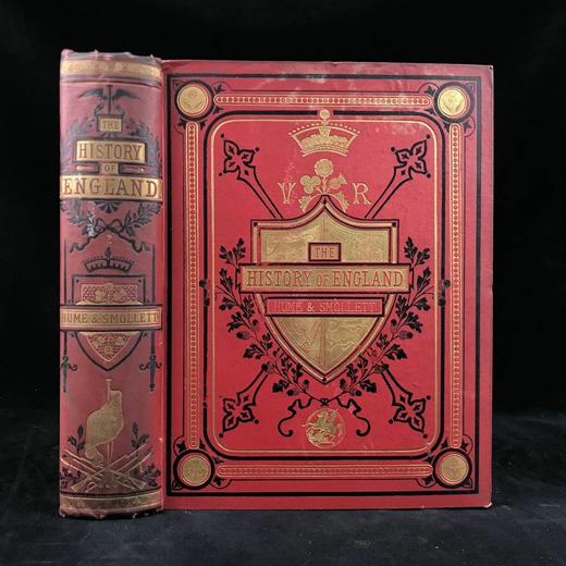 约19世纪后期 休谟与斯摩莱特《英国史》（卷2） 漆布精装16开 商品图0