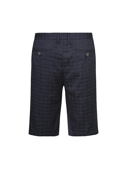 callisto藏青色聚酯纤维混纺休闲裤 SNCPW088NA 商品图4