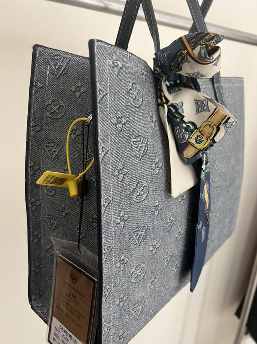 牛仔蓝托特包 商品图2