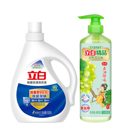 立白 洗衣液+洗洁精套餐2件套 商品图1