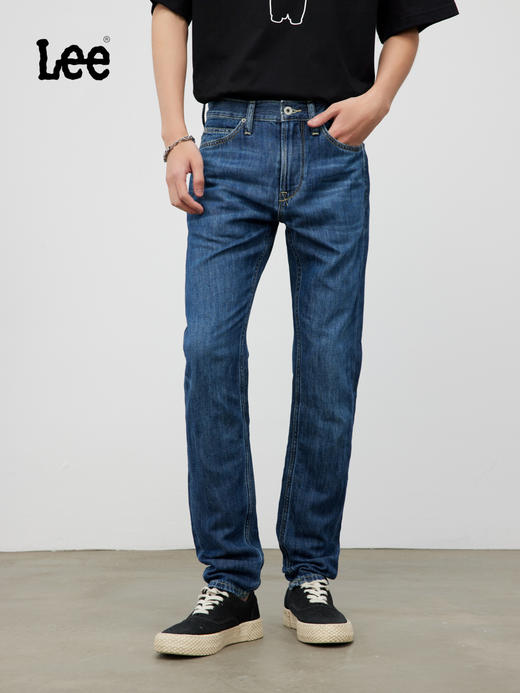 Lee商场同款101+棉麻超薄705锥形中蓝色男牛仔裤凉凉裤LMB100705101249A03012 商品图0