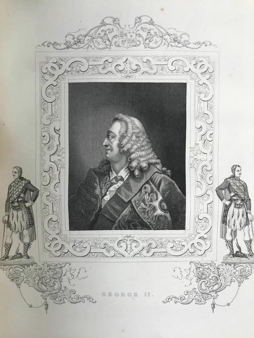 约19世纪后期 休谟与斯摩莱特《英国史》（卷2） 漆布精装16开 商品图14