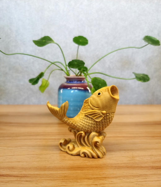 年年有余°黄杨木摆件 商品图0