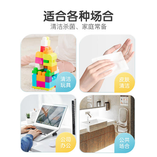 【官方正品】云南白药泰邦酒精卫生湿巾办公家用杀菌清洁大号湿巾含酒精抽取式 商品图1