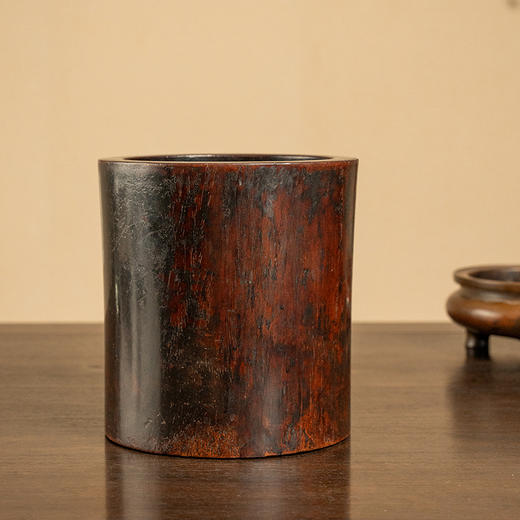 清 黄花梨束腰笔筒 商品图0