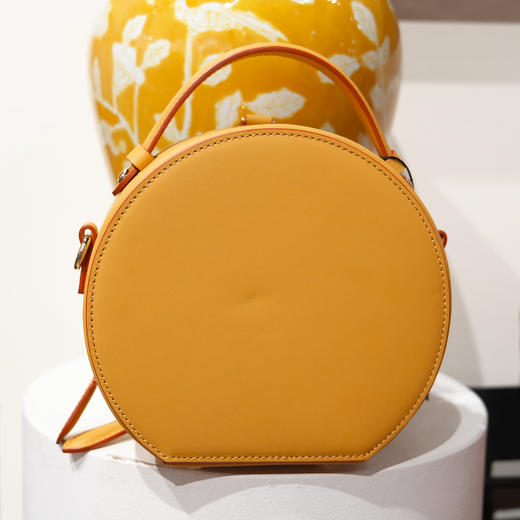 深山集市·棕色数纱绣土黄色圆柄包 商品图2