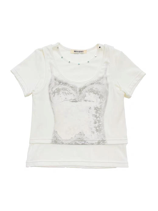 两件套印花短袖T恤 商品图2