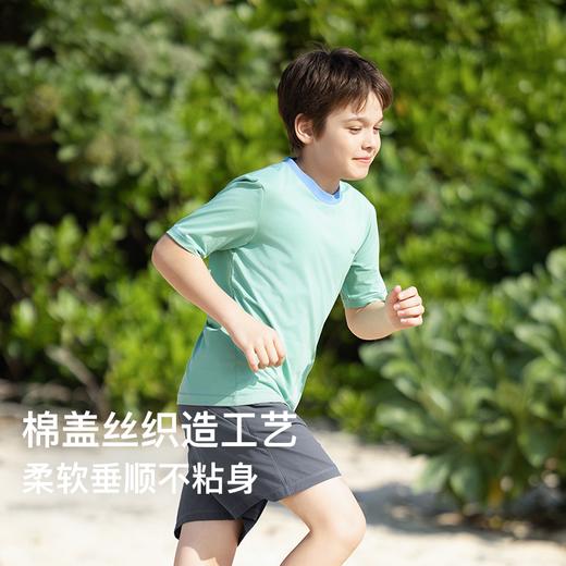 likeuu男女童吸湿速干短袖T恤 | 自带凉感、柔软垂顺、宽松版型、百搭舒适 商品图4