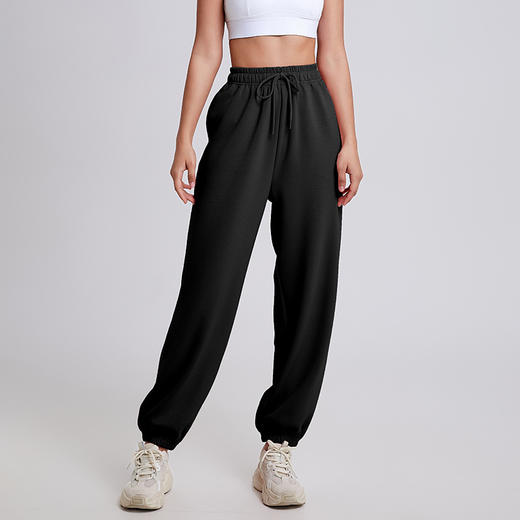 跃牌【瑜见伽人系列】宽松高腰运动长裤束脚显瘦百搭瑜伽裤跑步休闲健 身瑜伽服YZ5080 商品图8