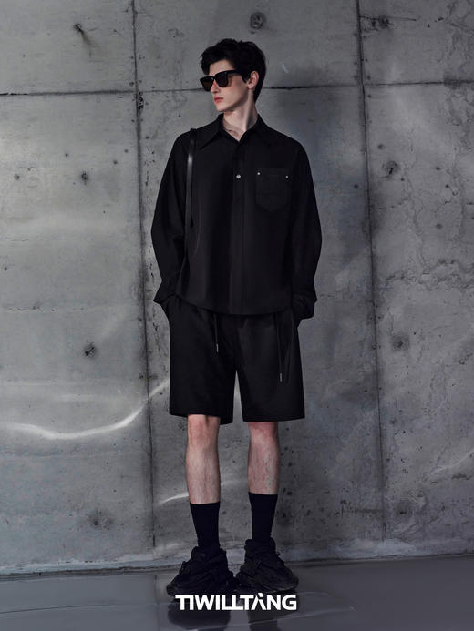 TIWILLTANG启世录“日暮晨昏”结构皮口袋防晒衬衫 商品图2