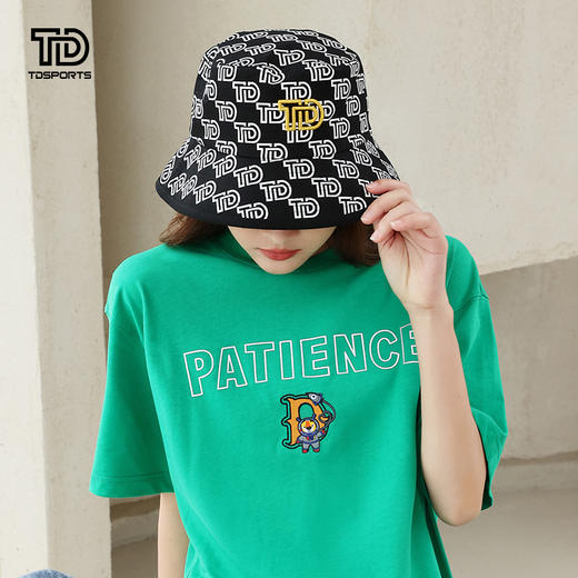 tdsports新款印花黑色渔夫帽四季防晒遮阳帽子百搭休闲 商品图4