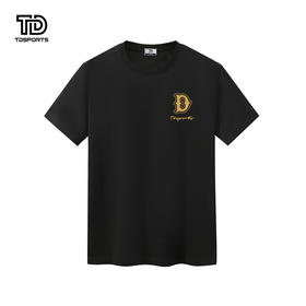 tdsports唐代运动国潮风潮牌纯色印花2024年夏季新款上衣T恤短袖