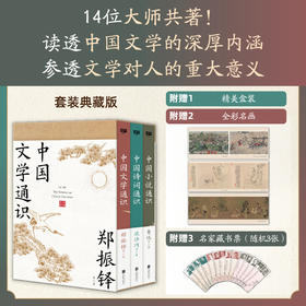 中国文学通识 全三册 郑振铎、鲁迅、流沙河等14位文学大师联袂共著 读透中国文学的深厚内涵，参透文学对人的重大意义