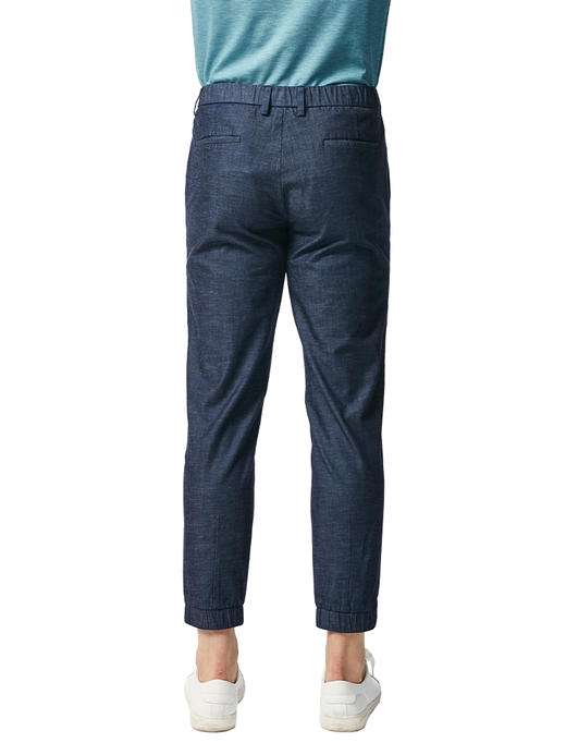 callisto蓝色棉混纺休闲裤 SNCPW065BL 商品图2