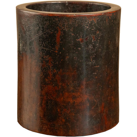 清 黄花梨束腰笔筒 商品图5