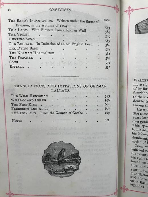 约19世纪后期 司各特诗集 7幅插图 全真皮精装32开 商品图5