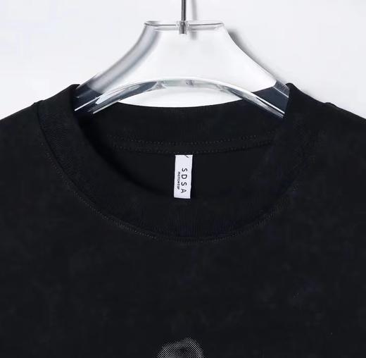 T1028夏季新款酒杯印花男士短袖美式街头宽松T恤百搭潮流休闲上衣 商品图3