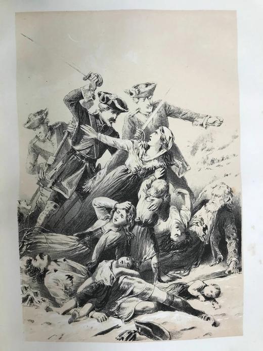 约19世纪后期 休谟与斯摩莱特《英国史》（卷2） 漆布精装16开 商品图7