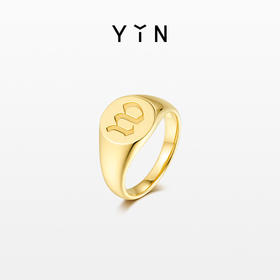 「印」厚重印章戒指