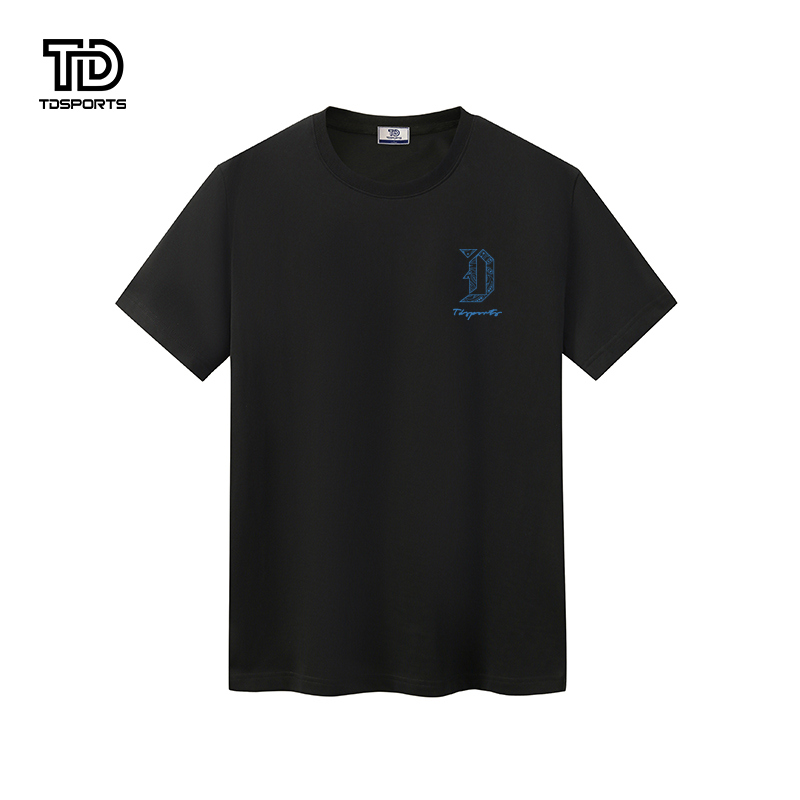 tdsports唐代运动国潮风潮牌字母印花2024年夏季新款上衣T恤短袖