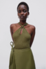 Jonathan Simkhai - Andrea Halter Knot - 女装 - 上衣 - 绿色 商品缩略图0
